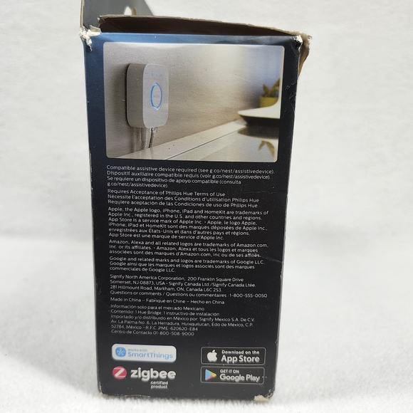 Philips Hue Bridge Smart Lighting Hub Compatible w/Amazon Alexa, Apple, Google - Picture 8 of 8